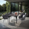 Tectake Valeiras - Tuinstoelen - Set van 2 - Rope Design - Donkergrijs (2 stuks)
