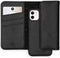 Selencia Hoesje Geschikt voor iPhone 12 Mini Hoesje Met Pasjeshouder - Selencia Tierra Uitneembare Slang Clutch - Zwart