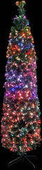 vidaXL - Kunstkerstboom - met - standaard - smal - 210 - cm - glasvezel