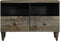 vidaXL - Tv-meubel - 70x33,5x46 - cm - massief - mangohout - lichtgrijs