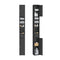 SoBuy Hoge Smalle Badkamerkast - Verstelbare Planken - Zwart - 20 x 20 x 180 cm