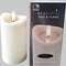 Realistic - Wax & Flame - Led Kaars - 12.5 cm - Grijs