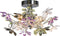 REALITY FLOWER Wandlamp - Chroom - excl.2x E14 - Bloemen in helder en Multikleur