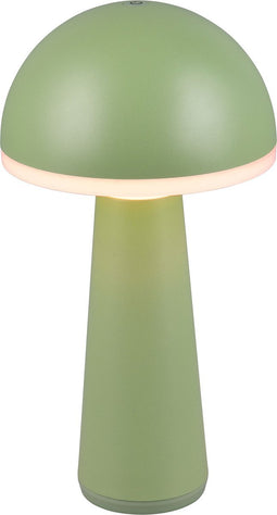 REALITY FUNGO - Tafellamp - Pistache groen - incl. 1x SMD 2W - Aanpasbare lichtkleur - Traploos dimmbaar - Oplaadbaar - Snoerloos - Buitenverlichting - IP54