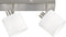 REALITY TOMMY - Opbouwspot - Nikkel mat - excl. 4x E14 - Witte kap