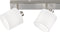 REALITY TOMMY - Opbouwspot - Nikkel mat - excl. 4x E14 - Witte kap