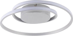 REALITY ZIBAL - Plafondlamp - Titaan - incl. 1x SMD 22W - Dimbaar - 4 brandstanden