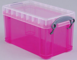 Really Useful Box 2,1 liter, transparant roze