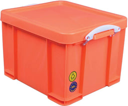 Really Useful Box 3x opbergdoos 35l , neon oranje