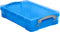 Really Useful Box 4 liter transparant blauw