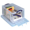 Really Useful Box - Box opbergdoos 64 liter met opening aan de voorkant, transparant