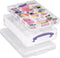 Really Useful Box opbergdoos 4 liter met 2 dividers | transparant