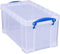 Really Useful Box opbergdoos 8 liter met opening aan de voorkant | transparant