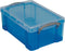 Really Useful Box opbergdoos 9 liter | transparant blauw