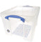 Really Useful Box opbergdoos - Opbergbox met deksel 35 liter - Transparant
