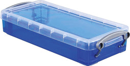 Really Useful Box pennenbakje 055 liter transparant blauw