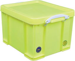 Really Useful Box set van 3x opbergdoos 35l, neon geel