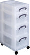 Really Useful Box trolley met 4 opbergdozen
