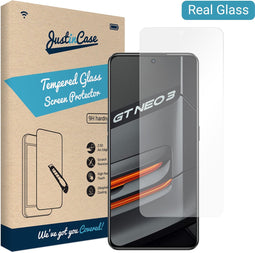 Realme GT Neo 3 screenprotector - Gehard glas - Transparant - Just in Case