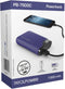 RealPower Mobiele oplader 1 USB-poort, USB-C-ingang-uitgang voor Galaxy S8, S8+, Google Pixel, Nexus 5X/6P, HTC 10 en meer, 7500mAh, donkerblauw