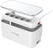 RealPower Powerbox 522 - Stekkerdoos in opbergbox - 2 x USB, 2 x USB-C, 5-Poorts stekkerdoos - wit