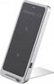 RealPower TERRATEC ChargeAir Up! - Smartphone standaard met wireless charger (Qi) - dual coil - incl. wandlader - inklapbaar- metaal - zwart/zilver