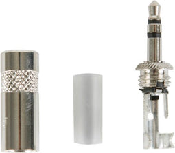REAN - 3.5 mm-STEKKER - 3-POLIG - METALEN BEHUIZING MET KABELKLEM