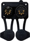 Rean AV RRX5MF-Z-012-1 XLR-connector Stekker, inbouw, Bus, inbouw Aantal polen: 5 Zwart 1 stuk(s)