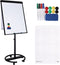 BRASQ Flipover Verrijdbaar Deluxe - 70x100 cm - Verstelbaar - Magnetisch - Zwart