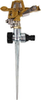 Gardebruk Gazonsproeier - Impulssproeier - 360° spuithulpstuk - zwart/zilver/oker