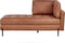 REBAIS - Chaise longue - Goudbruin - Rechtszijdig - Kunstleer