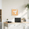 vidaXL - Kurkbord - met - massief - grenenhouten - frame - 40x40 - cm