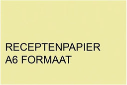 Receptpapier Fastprint A6 80gr kanariegeel 2000vel