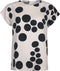 Rechte top met zwarte stippen van viscose