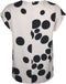 Rechte top met zwarte stippen van viscose