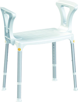 Rechthoekige douchekruk - met armsteunen