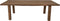 Rechthoekige eettafel tuin - 180x90x76 - Naturel - Teak