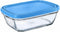 Rechthoekige lunchbox met deksel Duralex Freshbox Blauw 1,1 L