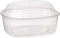 Rechthoekige lunchbox met deksel Transparant Polypropyleen 1,5 L 18 x 10,5 x 21,5 cm (8 Stuks)