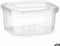 Rechthoekige lunchbox met deksel Transparant Polypropyleen 370 ml 10,7 x 5,5 x 11,7 cm (24 Stuks)