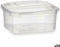 Rechthoekige lunchbox met deksel Transparant Polypropyleen 500 ml 12,3 x 6 x 13 cm (24 Stuks)
