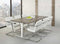 Rechthoekige vergadertafel Teez design 200x100cm bladkleur Wit framekleur Wit (RAL9010)