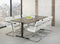 Rechthoekige vergadertafel Teez design 200x100cm bladkleur Wit framekleur Wit (RAL9010)