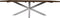 Recthoekige eettafel tuin - 250x100x76 - Naturel/wit - Teak/metaal