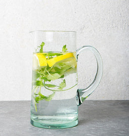 Recycled Handmade Glass - Carafe (1050 ml) Transparent / Recycled Glass