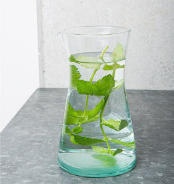 Recycled Handmade Glass - Carafe (900 ml) Transparent / Recycled Glass