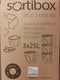 Recycling Waste Bin Sortibox Black (3 x 25 l)