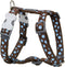Red Dingo Hondentuig 15mm Neck 30-48cm Body 36-54cm DH-S2-BR-15