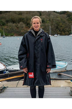 Red Paddle Long Sleeve Pro Change Robe - Zwart/Grijs - 40/L Zwart/Grijs