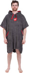 RED Paddle Luxury Towelling Change Robe Grey